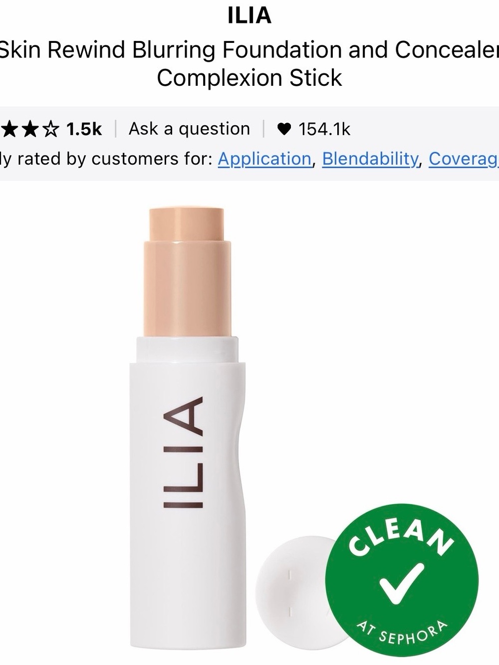 ILIA Skin Rewind Concealer Stick — Light Neutral